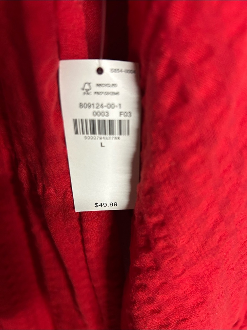 Old Navy Red Textured Midi Dress - Picture 3 of 4